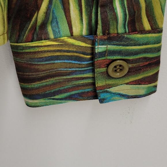 Draper's & Damon's Women's Multi Colored Lightweight Zip Front Jacket Size L - Picture 5 of 10